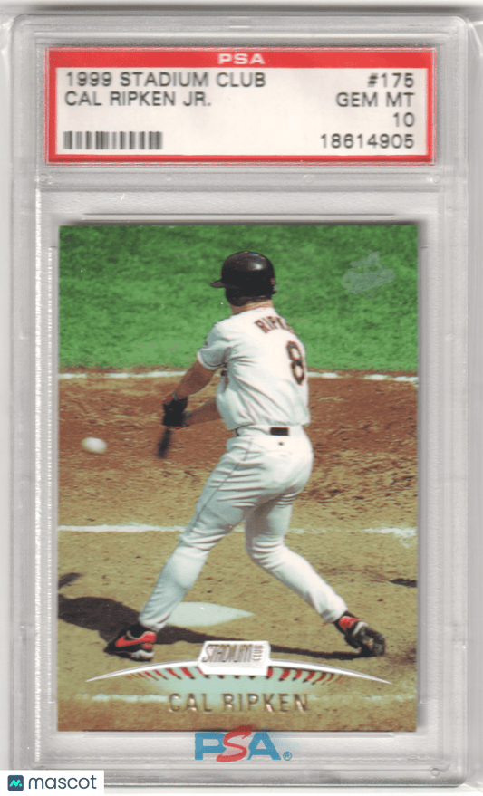 CAL RIPKEN JR. 1999 Topps Stadium Club 175 PSA 10 GEM MINT - ORIOLES - Columbia Hobby - Sports Card Boxes - Toploaders - Card Savers