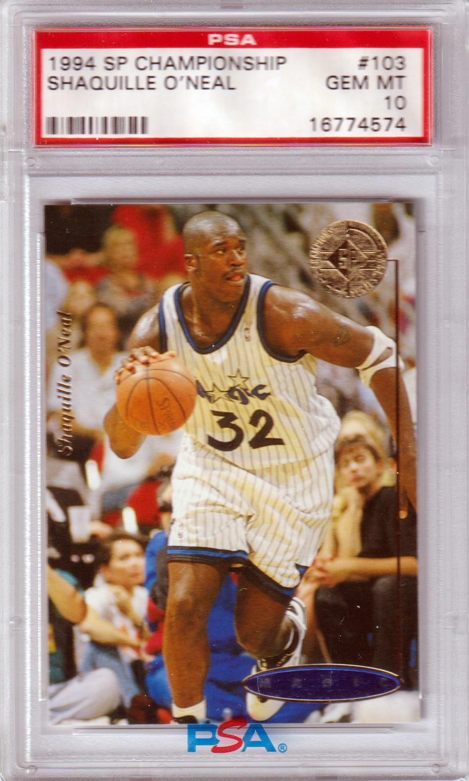 SHAQUILLE O'NEAL 1994 Upper Deck SP Championship #103 PSA 10 GEM MINT - POP 14