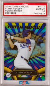 COREY SEAGER 2016 Topps Chrome Youth Impact RC Rookie #YI-1 PSA 10 GEM MINT