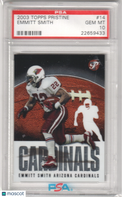 EMMITT SMITH 2003 Topps Pristine #14 PSA 10 GEM MINT - COWBOYS Pop 5