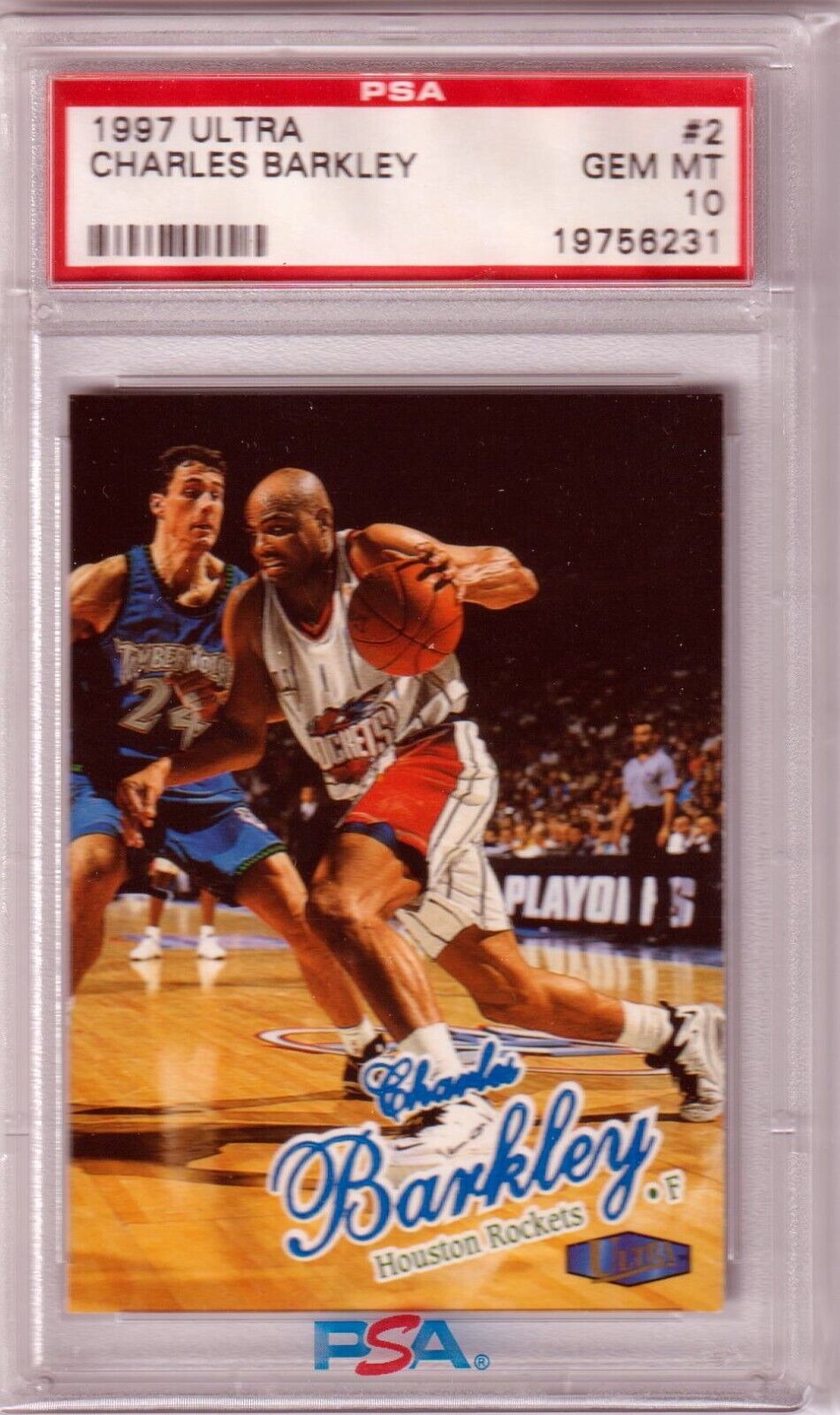 CHARLES BARKLEY 1997 - 98 Fleer Ultra # 2 PSA 10 GEM MINT - SUNS - Columbia Hobby - Sports Card Boxes - Toploaders - Card Savers