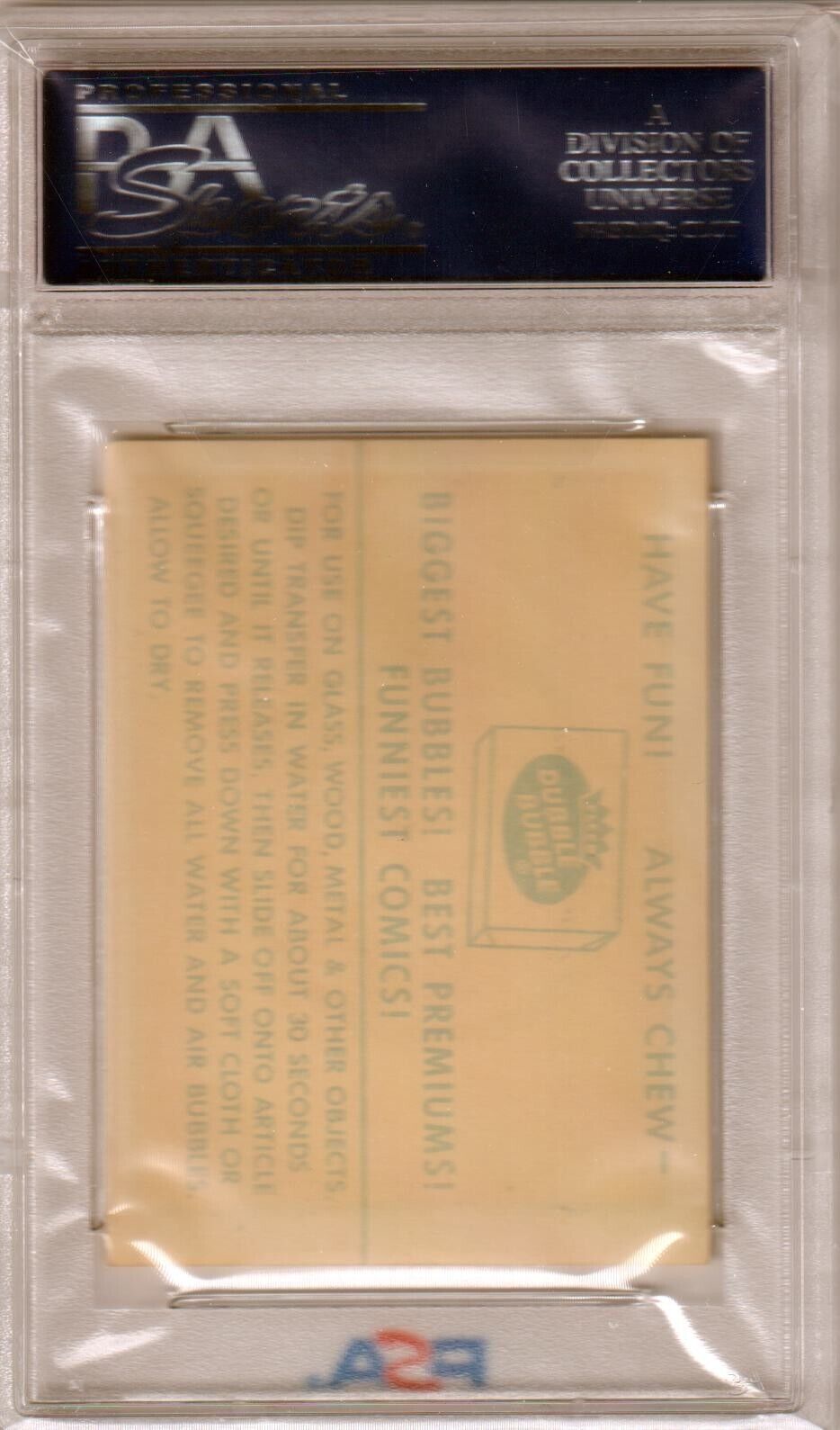 CHICAGO CUBS 1961 Fleer Team Logo Decals PSA 5 EX - Columbia Hobby - Sports Card Boxes - Toploaders - Card Savers