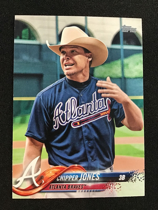 Chipper Jones 2018 Topps Update Series US31b Image Variation Atlanta Braves - Columbia Hobby - Sports Card Boxes - Toploaders - Card Savers