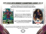 2023-24 Topps Chrome UEFA Women's Champions League Soccer Hobby Box