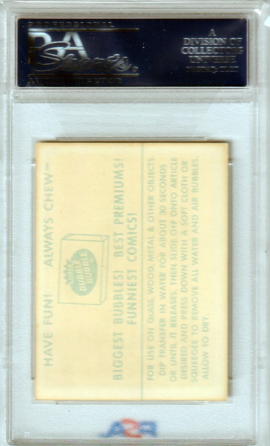 CLEVELAND INDIANS 1961 Fleer Team Logo Decals PSA 5 EX - Columbia Hobby - Sports Card Boxes - Toploaders - Card Savers