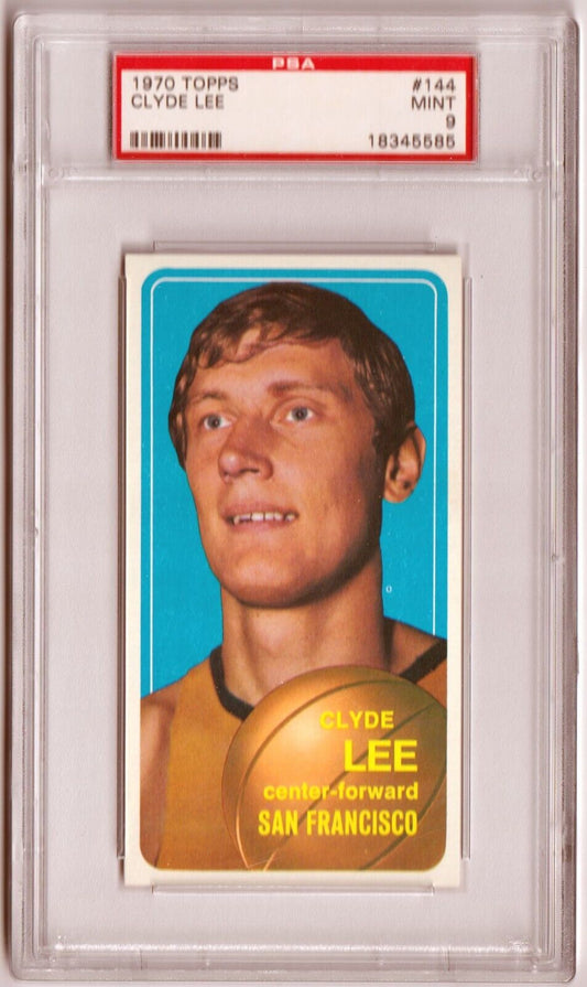 CLYDE LEE 1970 - 71 Topps #144 PSA 9 MINT - WARRIORS - Columbia Hobby - Sports Card Boxes - Toploaders - Card Savers