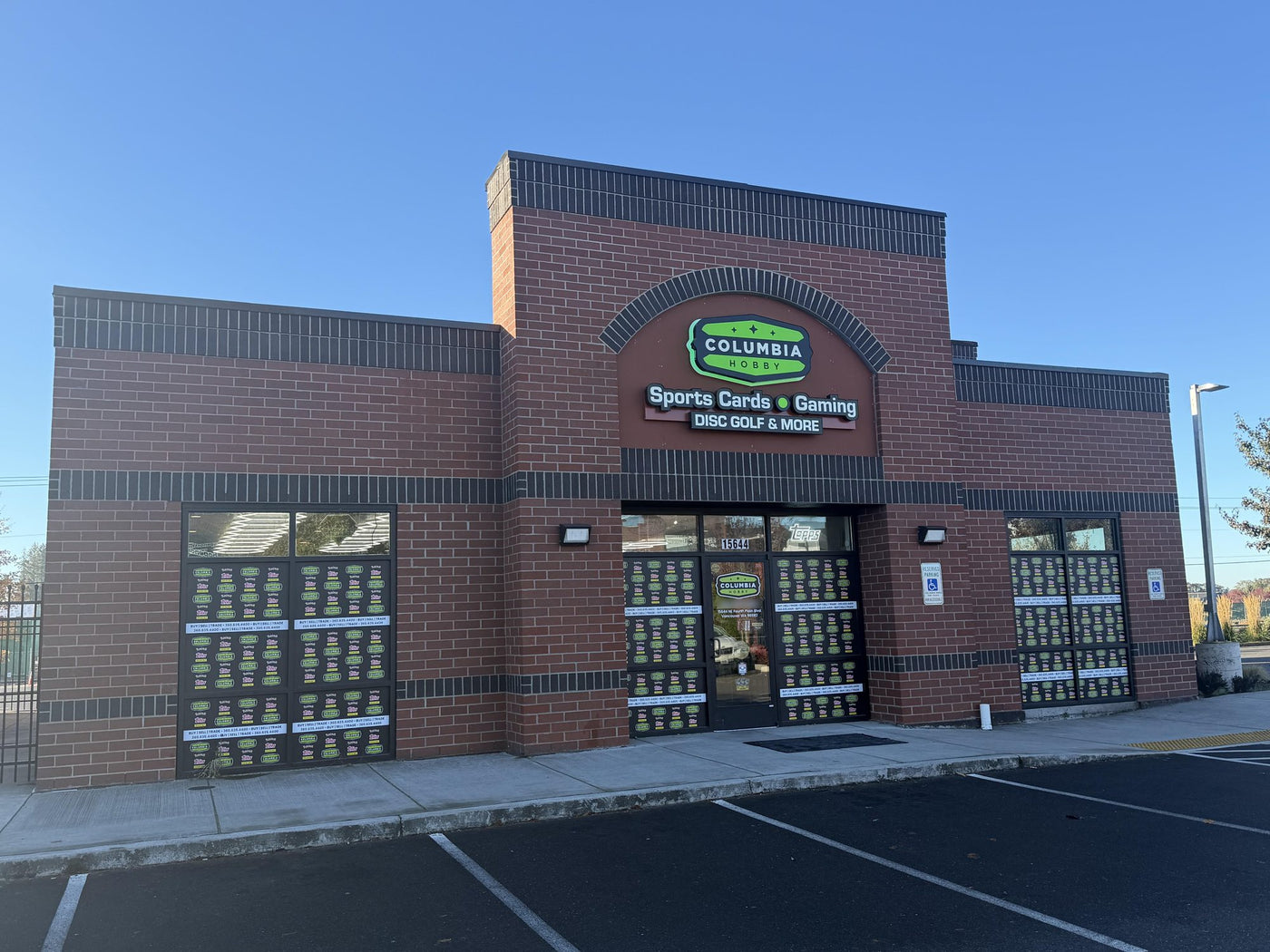 Columbia Sports Cards storefront at 15644 NE Fourth Plain Blvd, Vancouver, WA