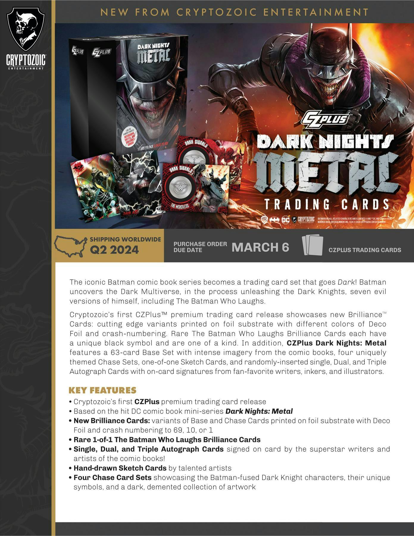 CZPlus Dark Nights: Metal Hobby Box - Columbia Hobby - Sports Card Boxes - Toploaders - Card Savers