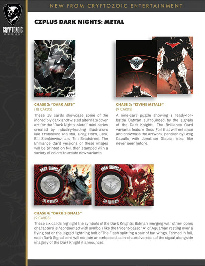 CZPlus Dark Nights: Metal Hobby Box - Columbia Hobby - Sports Card Boxes - Toploaders - Card Savers