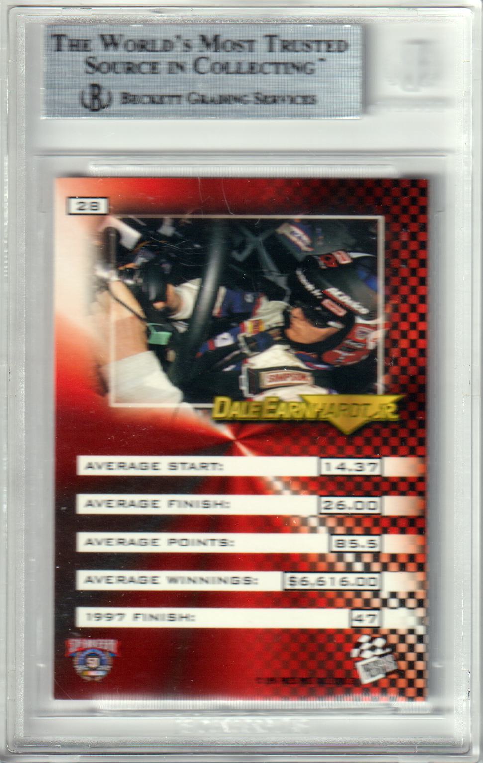 DALE EARNHARDT JR. 1998 VIP #28 BGS 8.5 NM-MT+