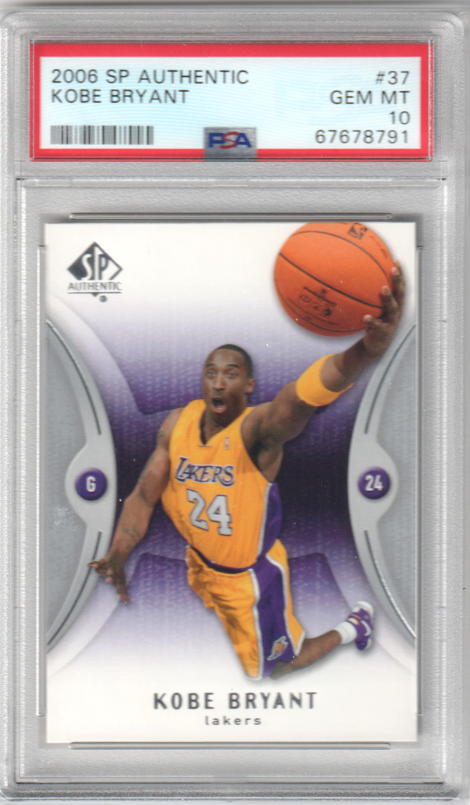 KOBE BRYANT 2006 Upper Deck SP Authentic #37 PSA 10 GEM MINT - LAKERS
