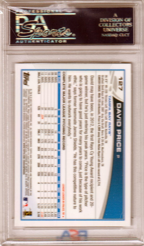 DAVID PRICE 2013 Topps Chrome Pitching Variation #127 PSA 10 GEM MINT POP 3