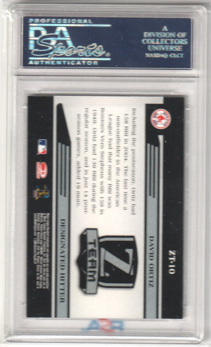 DAVID ORTIZ 2005 Donruss Zenith Z - Team ZT - 10 PSA 10 GEM MINT RED SOX Pop 3 - Columbia Hobby - Sports Card Boxes - Toploaders - Card Savers