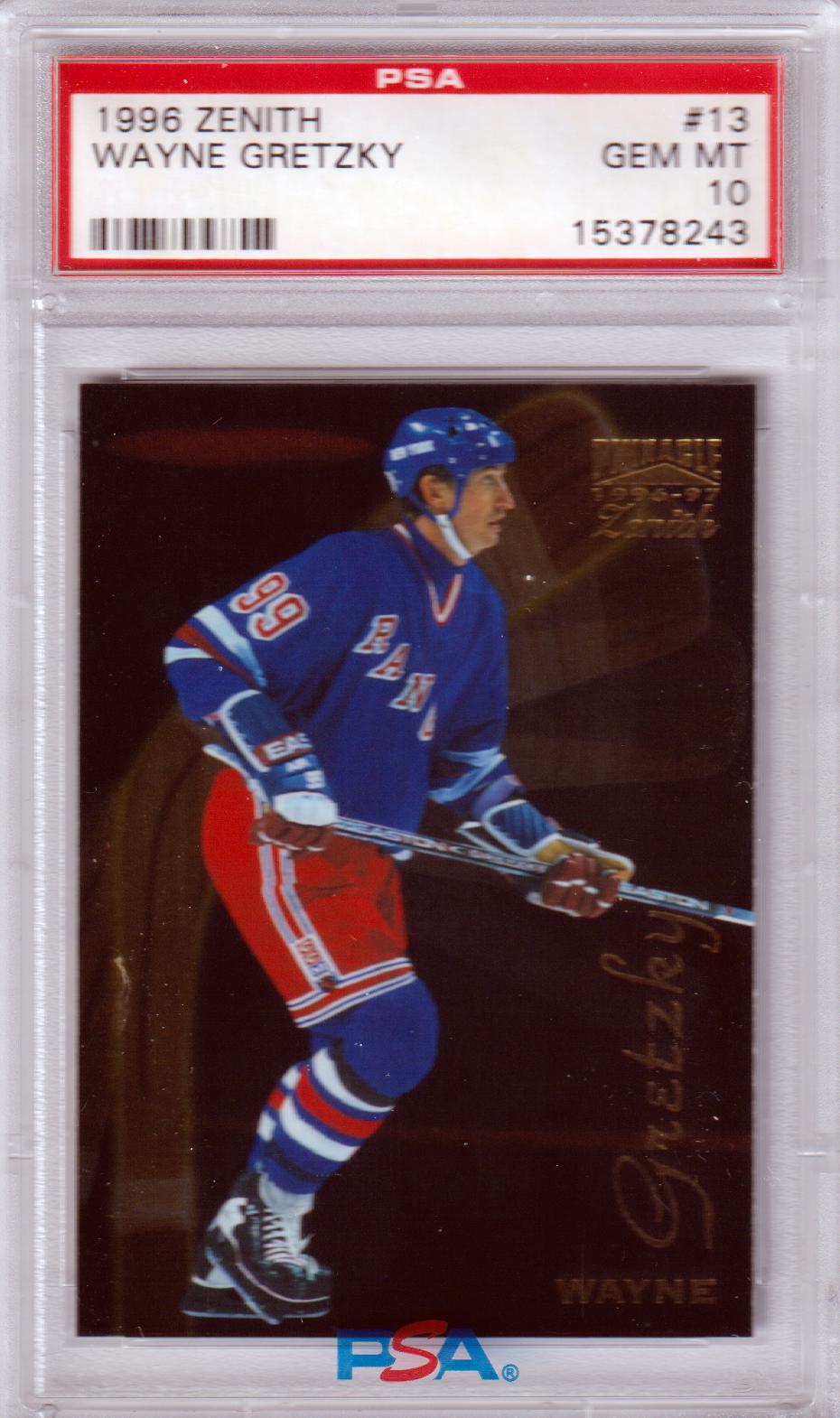 WAYNE GRETZKY 1996-97 Zenith #13 PSA 10 GEM MINT - RANGERS