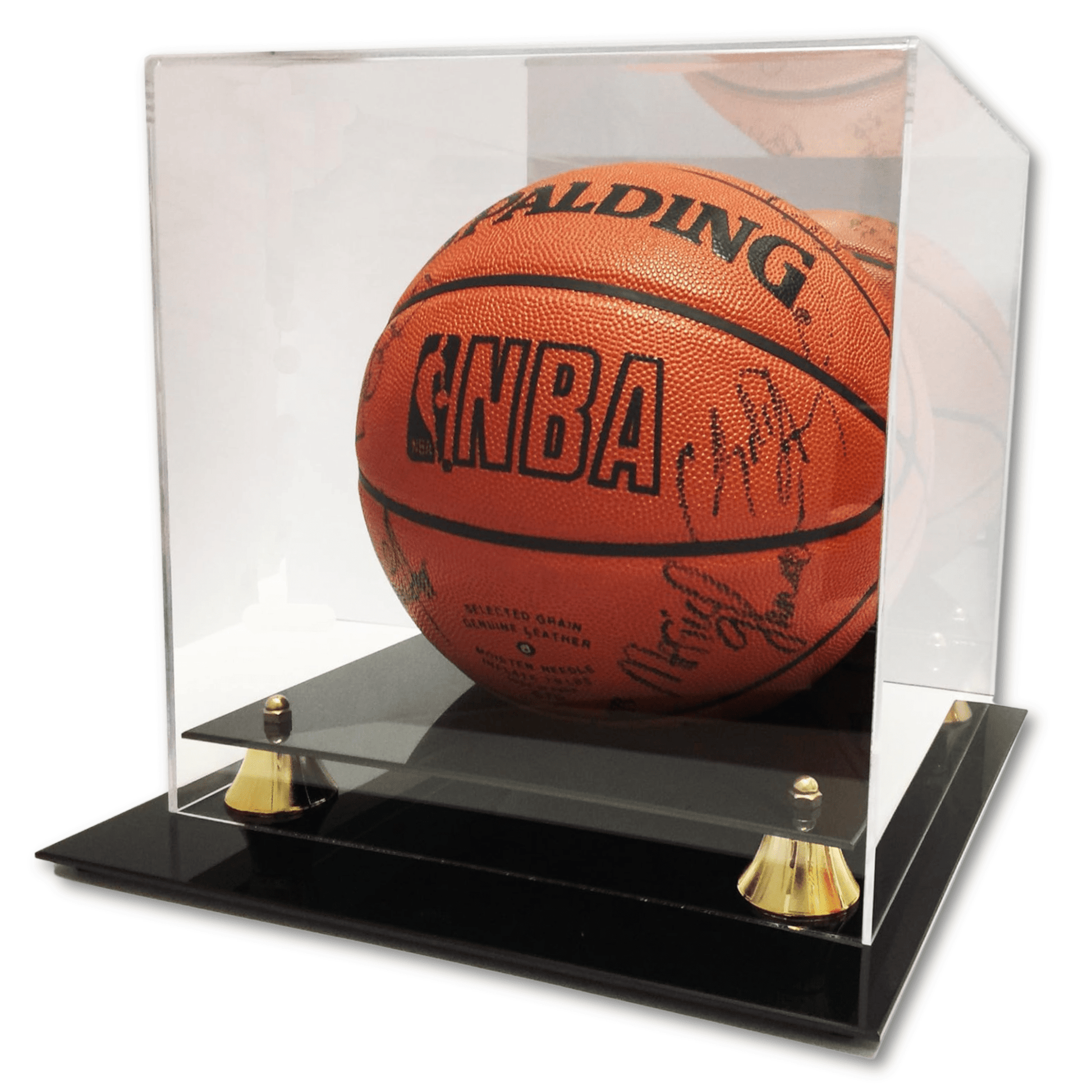 Deluxe Basketball Display Case With Mirror Back - Columbia Hobby - Sports Card Boxes - Toploaders - Card Savers