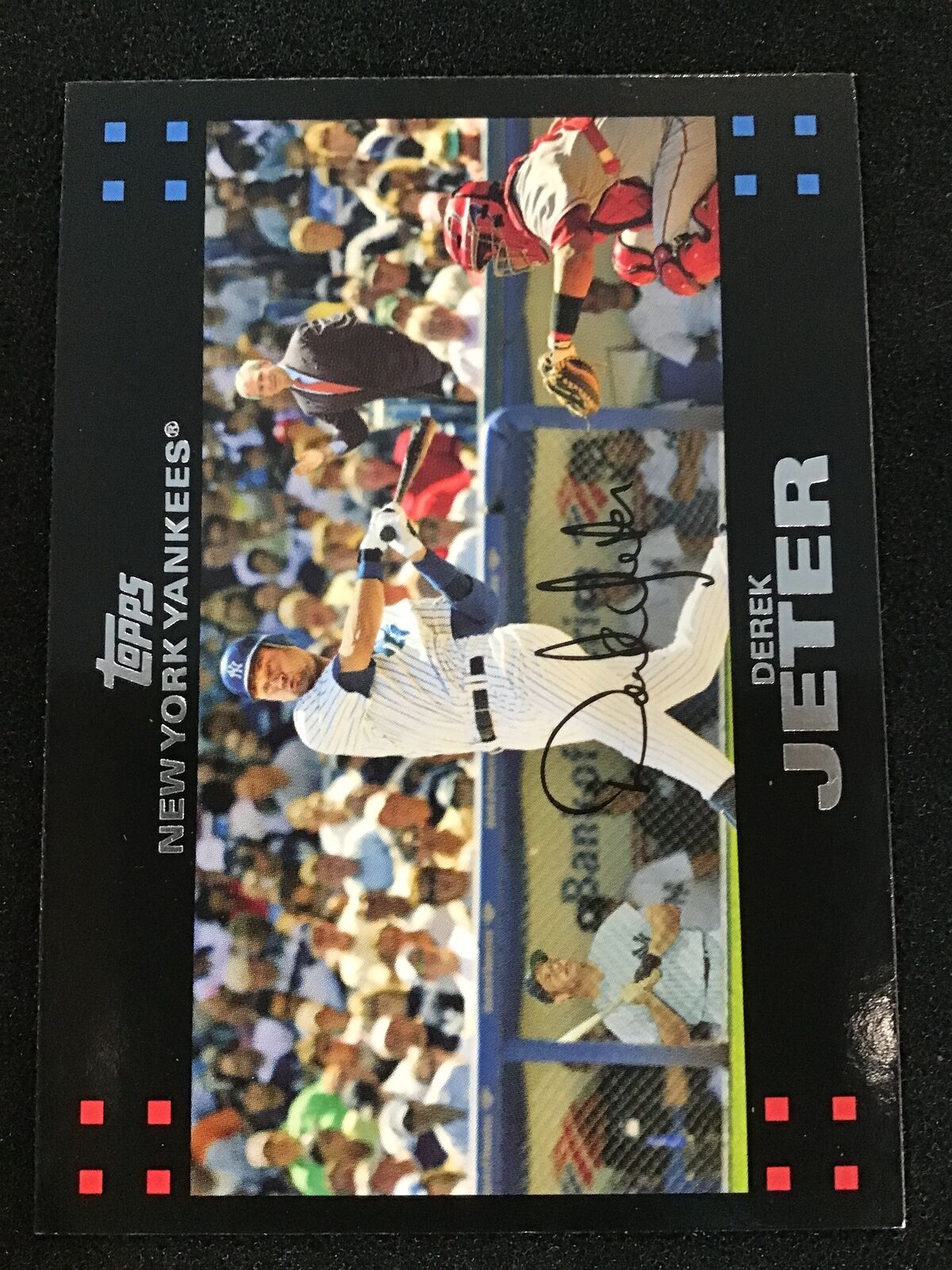 Derek Jeter 2007 Topps Mantle / Bush #40b New York Yankees - Columbia Hobby - Sports Card Boxes - Toploaders - Card Savers
