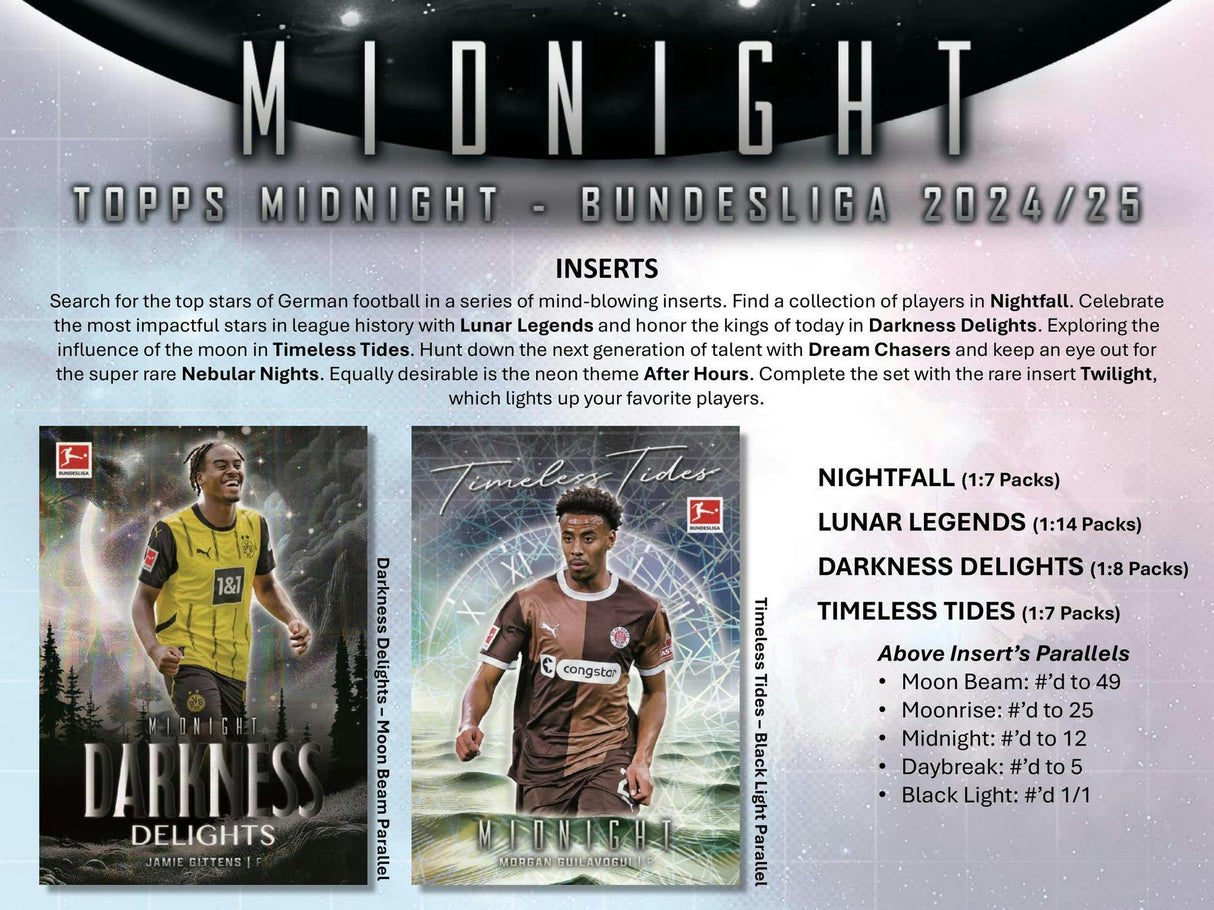 2024-25 Topps Midnight Bundesliga Soccer Hobby Box