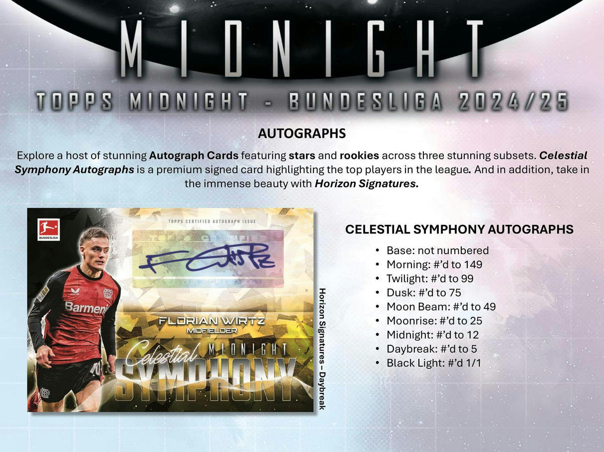 2024-25 Topps Midnight Bundesliga Soccer Hobby Box