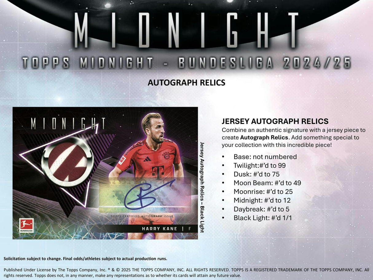 2024-25 Topps Midnight Bundesliga Soccer Hobby Box