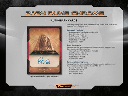 Dune Chrome 7 - Pack Blaster Box (Topps 2024) | Columbia Sports Cards - Columbia Hobby - Sports Card Boxes - Toploaders - Card Savers