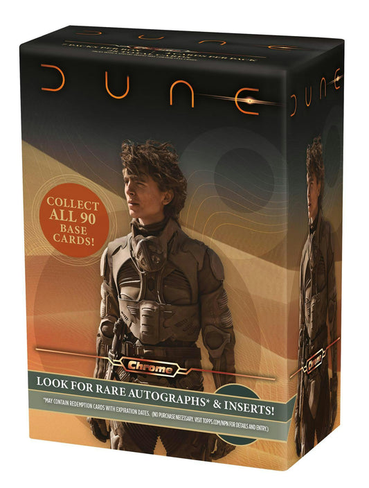 Dune Chrome 7 - Pack Blaster Box (Topps 2024) | Columbia Sports Cards - Columbia Hobby - Sports Card Boxes - Toploaders - Card Savers