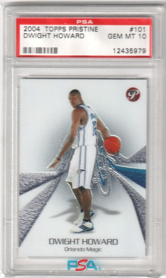 DWIGHT HOWARD 2004 - 05 Topps Pristine Rookie RC #101 PSA 10 GEM MINT - MAGIC - Columbia Hobby - Sports Card Boxes - Toploaders - Card Savers