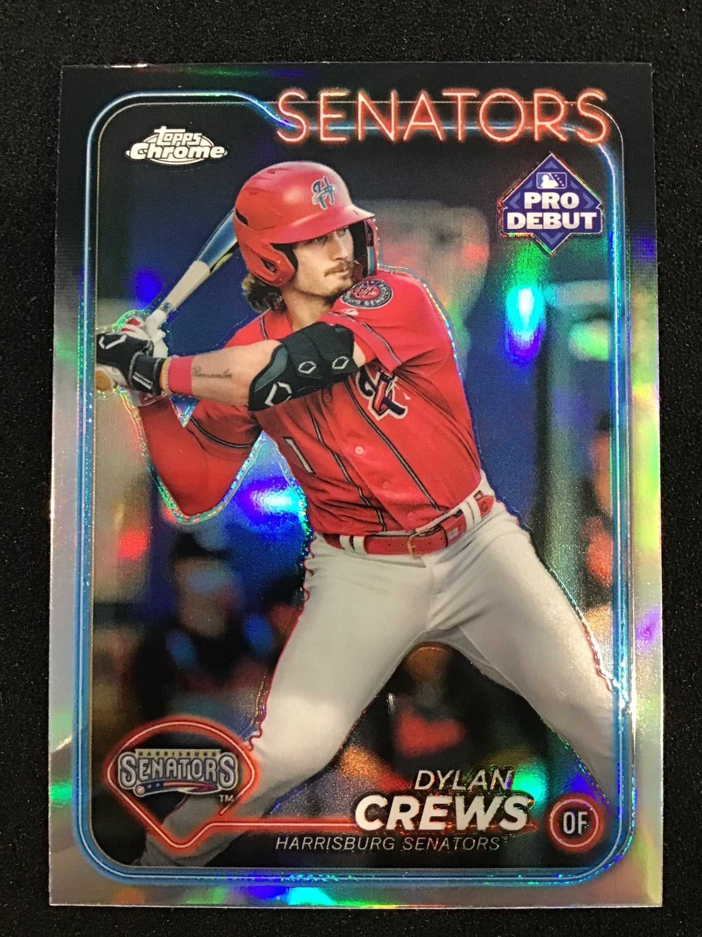 Dylan Crews 2023 Topps Chrome Por Debut #PDC - 218 Senators - Columbia Hobby - Sports Card Boxes - Toploaders - Card Savers