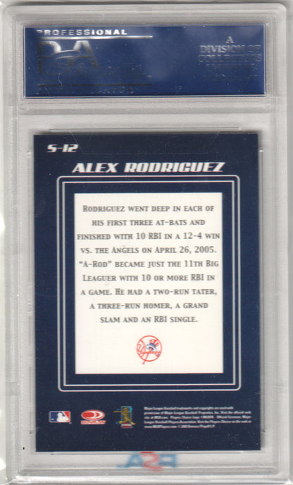 ALEX RODRIGUEZ 2005 Donruss Zenith Spellbound #S-12 PSA 10 GEM Pop 2