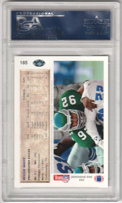 REGGIE WHITE 1992 Upper Deck #185 PSA 10 GEM MINT - EAGLES