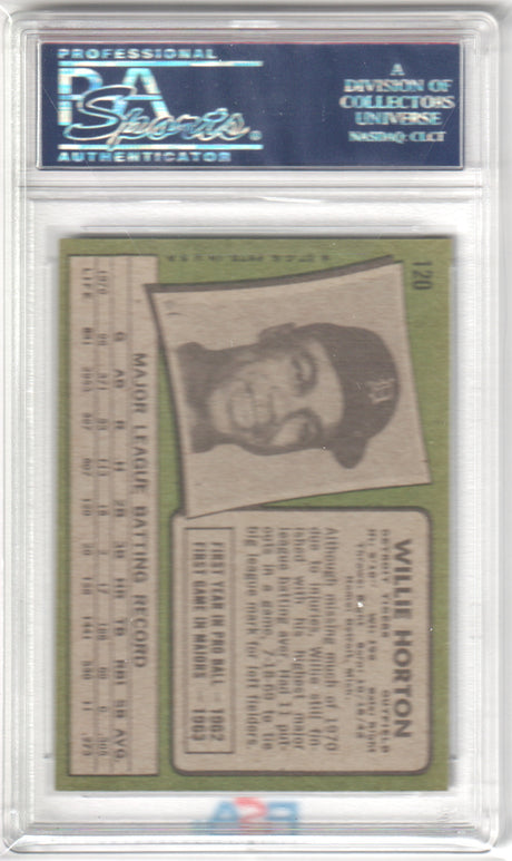 WILLIE HORTON 1971 Topps #120 PSA 7.5 NM+ - TIGERS