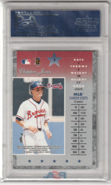 CHIPPER JONES 1997 Donruss Elite #8 PSA 10 GEM MINT - BRAVES Pop 10