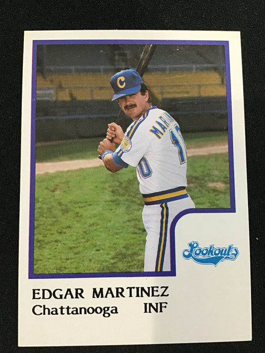 Edgar Martinez 1986 ProCards Chattanooga Lookouts 17 - Chattanooga Lookouts - Columbia Hobby - Sports Card Boxes - Toploaders - Card Savers