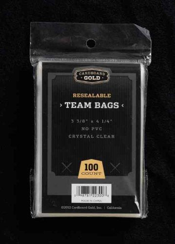 Resealable Team Set Bags / Sleeves - 100ct | Columbia Sports Cards & More.