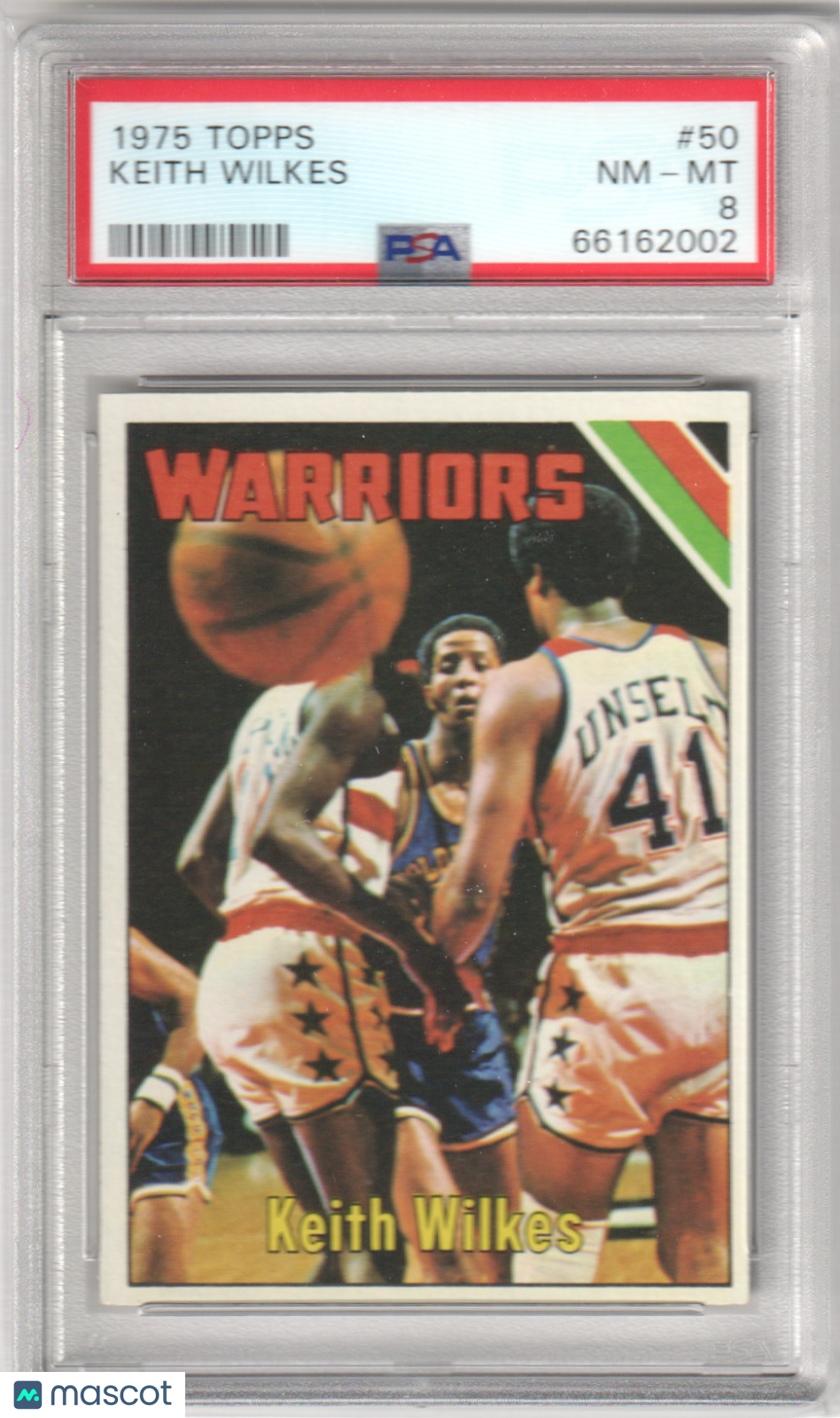 KEITH WILKES 1975-76 Topps #50 RC Roookie PSA 8 NM-MT - WARRIORS