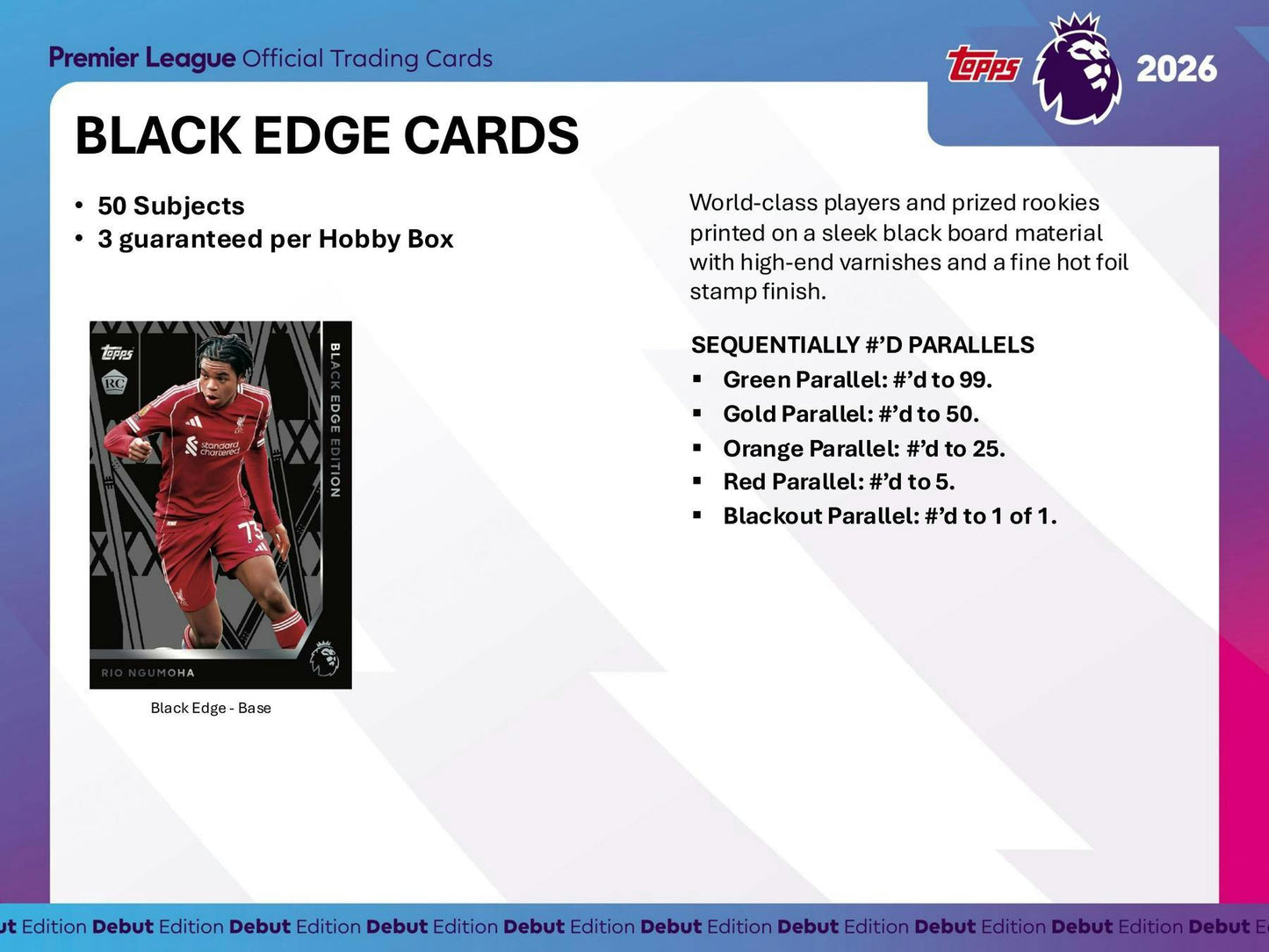 2025-26 Topps Premier League EPL Soccer Hobby Box | Columbia Sports Cards