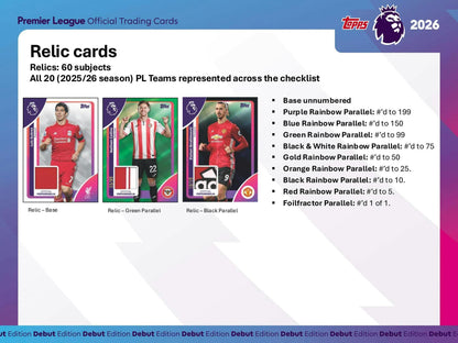 2025-26 Topps Premier League EPL Soccer Hobby Box | Columbia Sports Cards