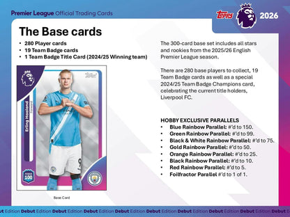 2025-26 Topps Premier League EPL Soccer Hobby Box | Columbia Sports Cards
