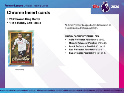 2025-26 Topps Premier League EPL Soccer Hobby Box | Columbia Sports Cards