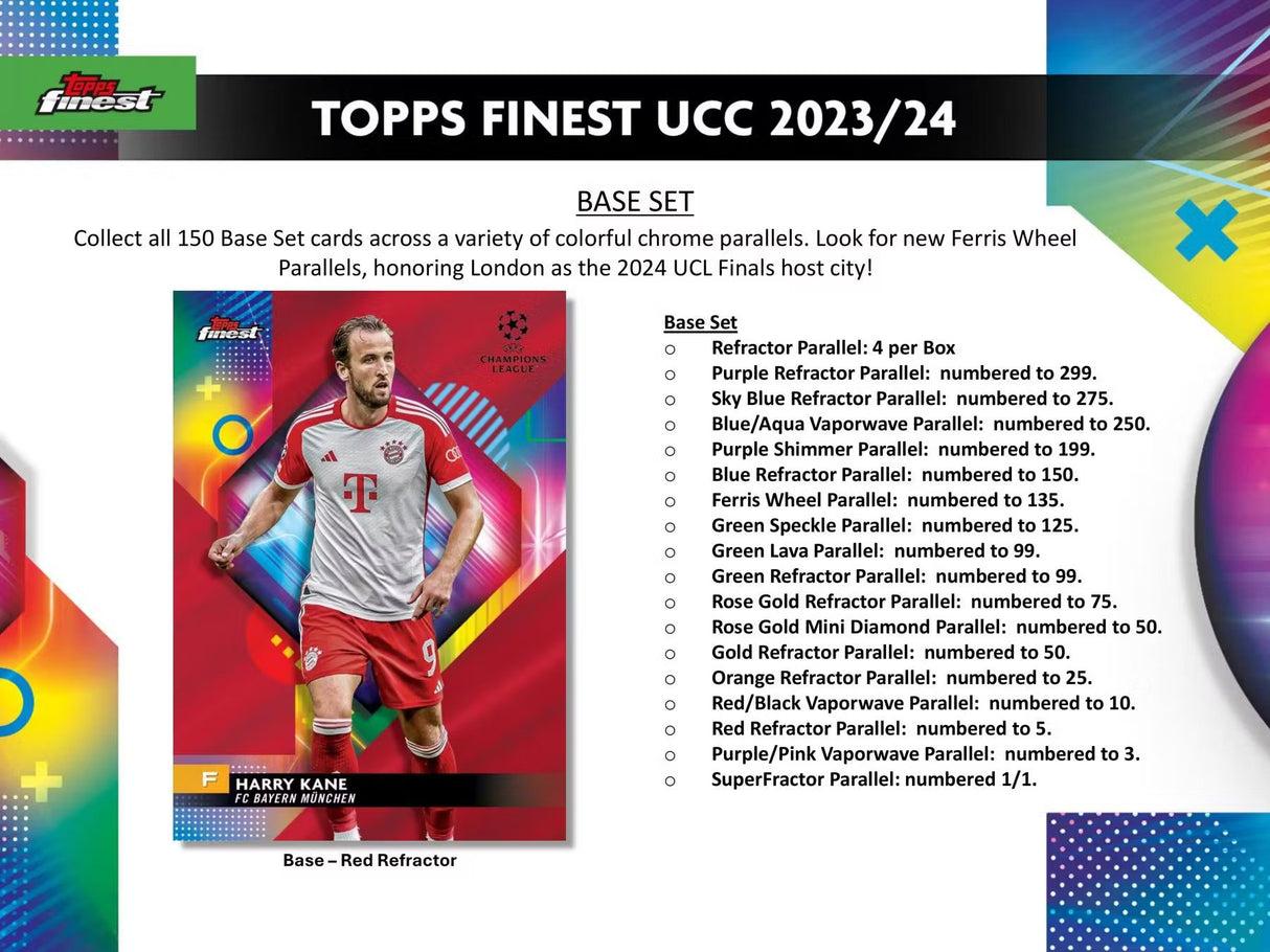 2023-24 Topps UEFA Club Competitions Finest Soccer Hobby Box