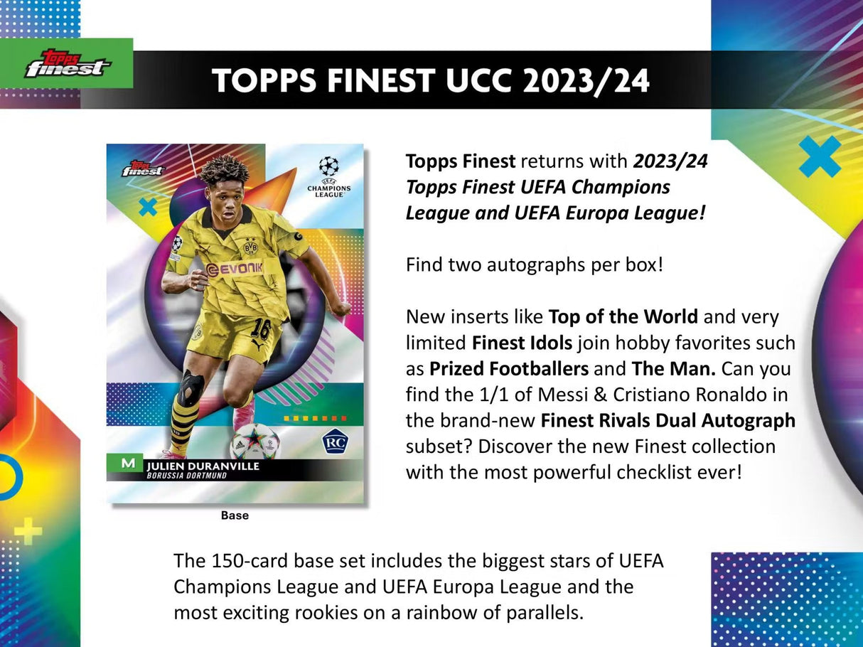 2023-24 Topps UEFA Club Competitions Finest Soccer Hobby Box