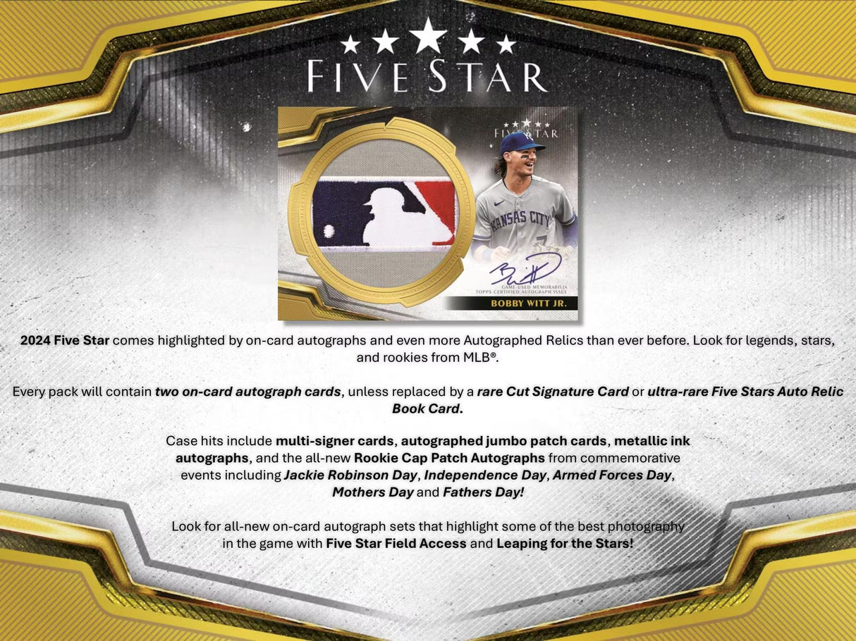 2024 Topps Five Star Baseball Hobby Box