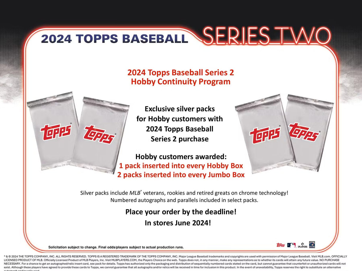 2024 Topps Series 2 Baseball Hobby Jumbo Box