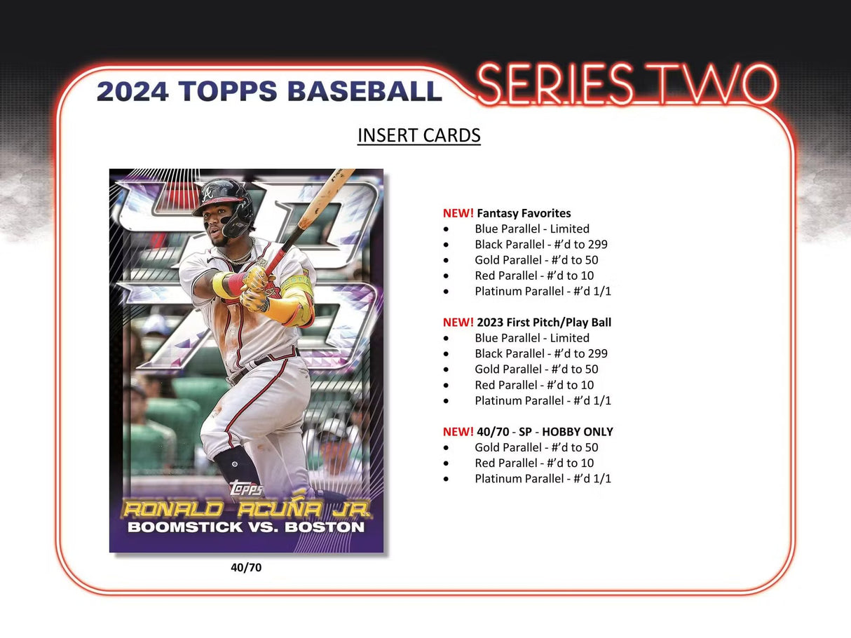 2024 Topps Series 2 Baseball Hobby Jumbo Box