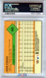 MIKE PIAZZA 2005 Fleer Tradition #46 PSA 10 GEM MINT - METS - POP 9