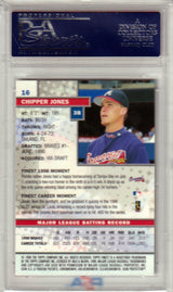 CHIPPER JONES 1999 Topps Finest #16 PSA 10 GEM MINT - CARDINALS Pop 13