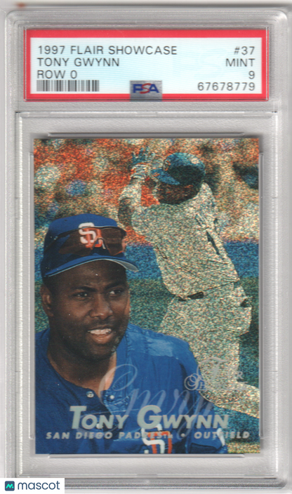 TONY GWYNN 1997 Flair Showcase #37 Row 0 PSA 9 MINT - PADRES