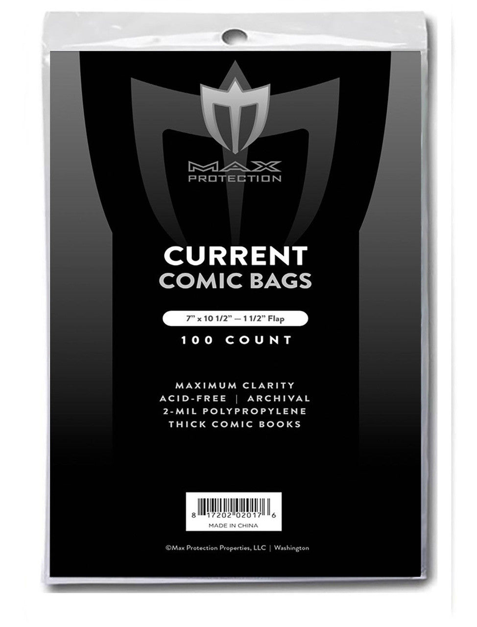 100ct Pack Current / Modern Thick Comic Bags - 7 x 10 1/2