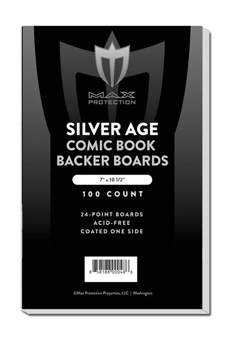 Silver Comic Backing Boards - 7x10-1/2 - 100ct Pack | Columbia Sports Cards & More.
