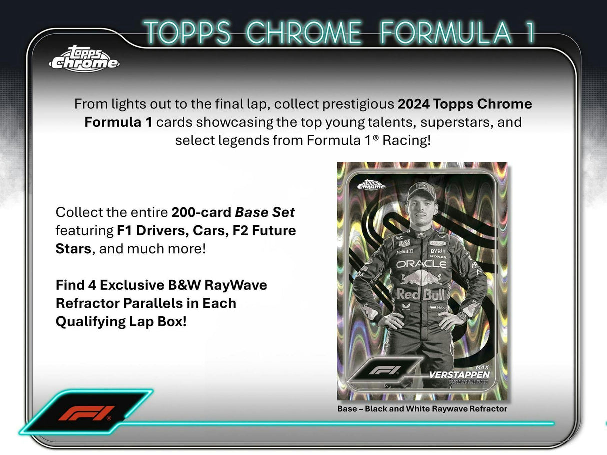 2024 Topps Chrome F1 Formula 1 Qualifying Lap Hobby Box