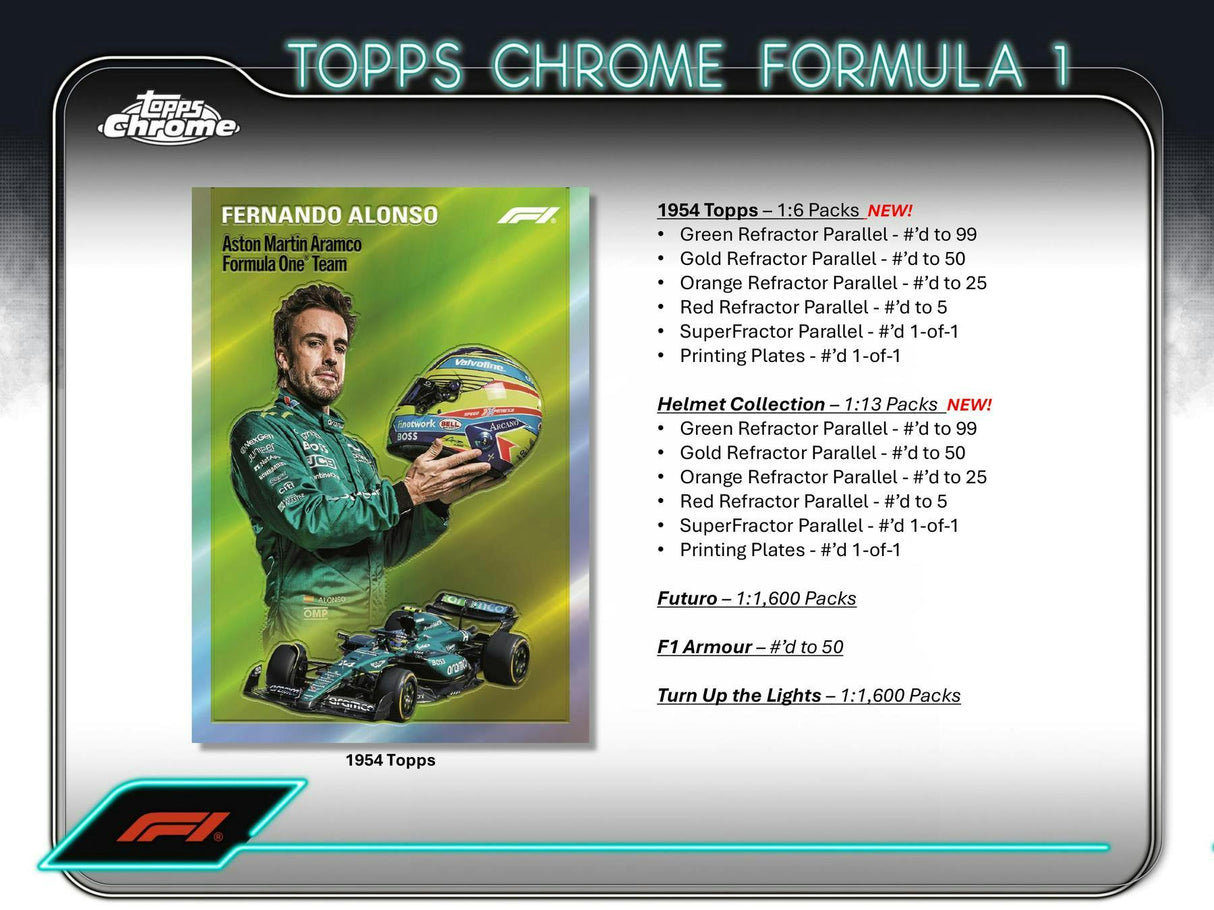 2024 Topps Chrome F1 Formula 1 Qualifying Lap Hobby Box